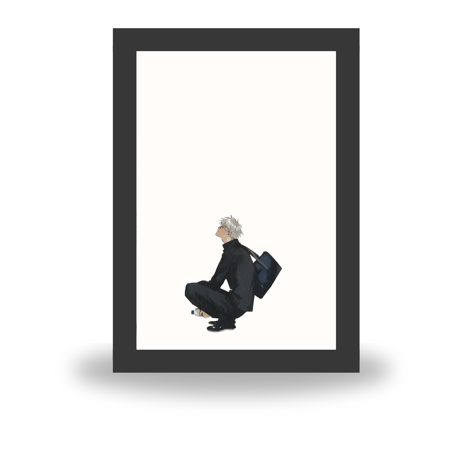 Jujutsu Kaisen 5 : Rainy Umbrella Scene: Geto & Gojo Light Painting Bingkai Glow