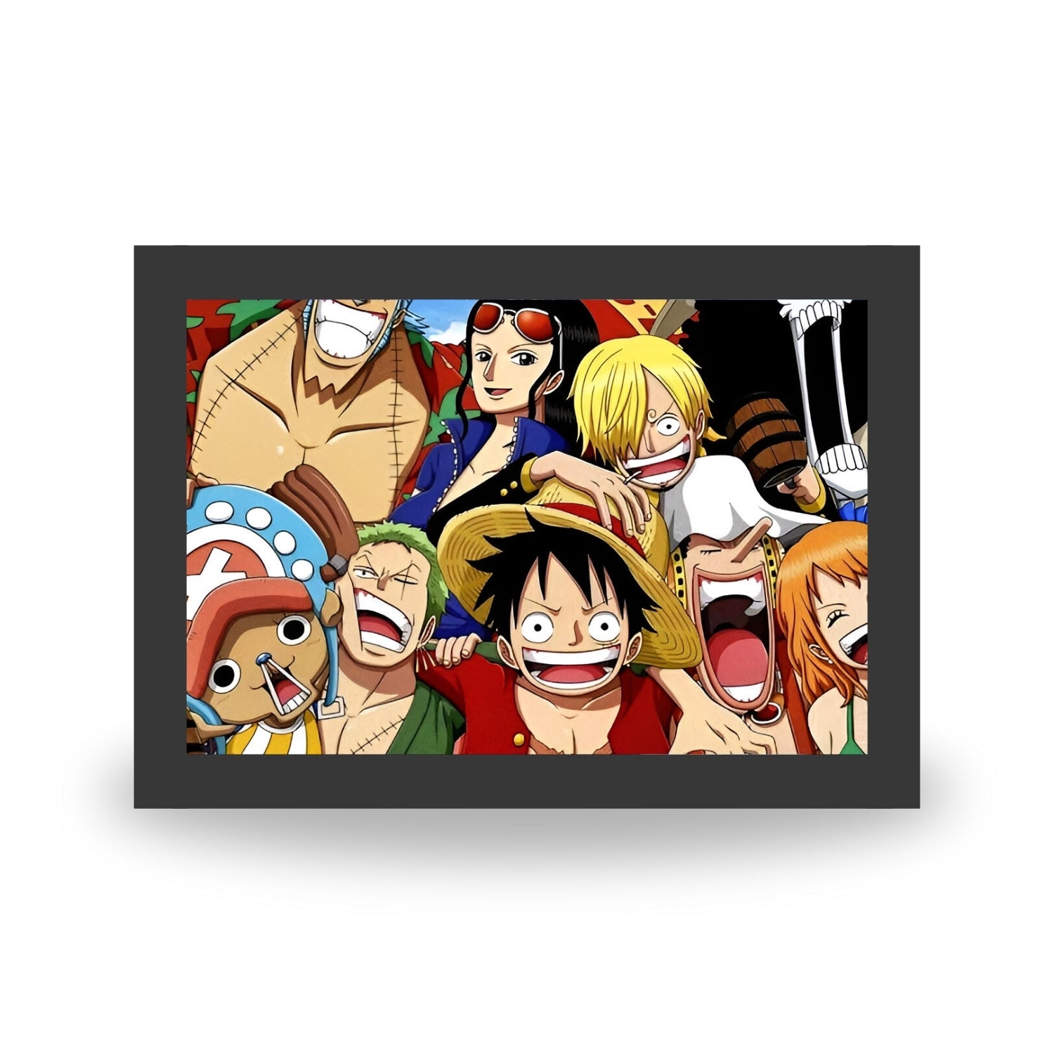 One Piece : Straw hat Crew - Light Painting Bingkai Glow