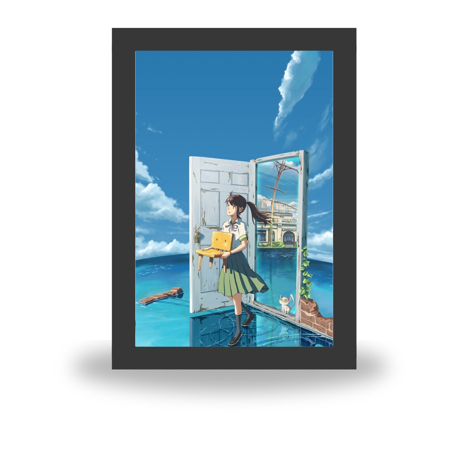 Suzume - Light Painting Art LED Frame Table Lamp Bingkai Glow