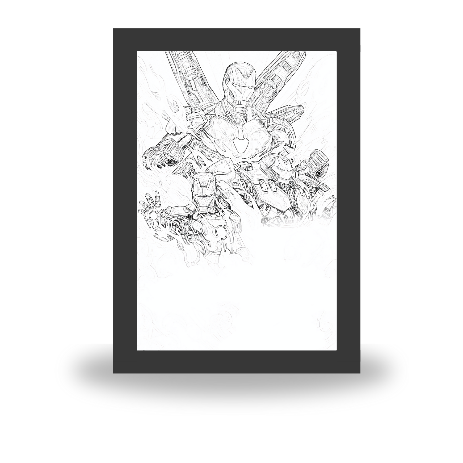 Iron Man – Tony Stark LED Light Painting Frame