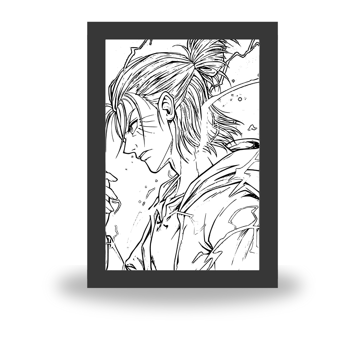 Eren Yeager - Attack on Titan  - Light Painting Bingkai Glow