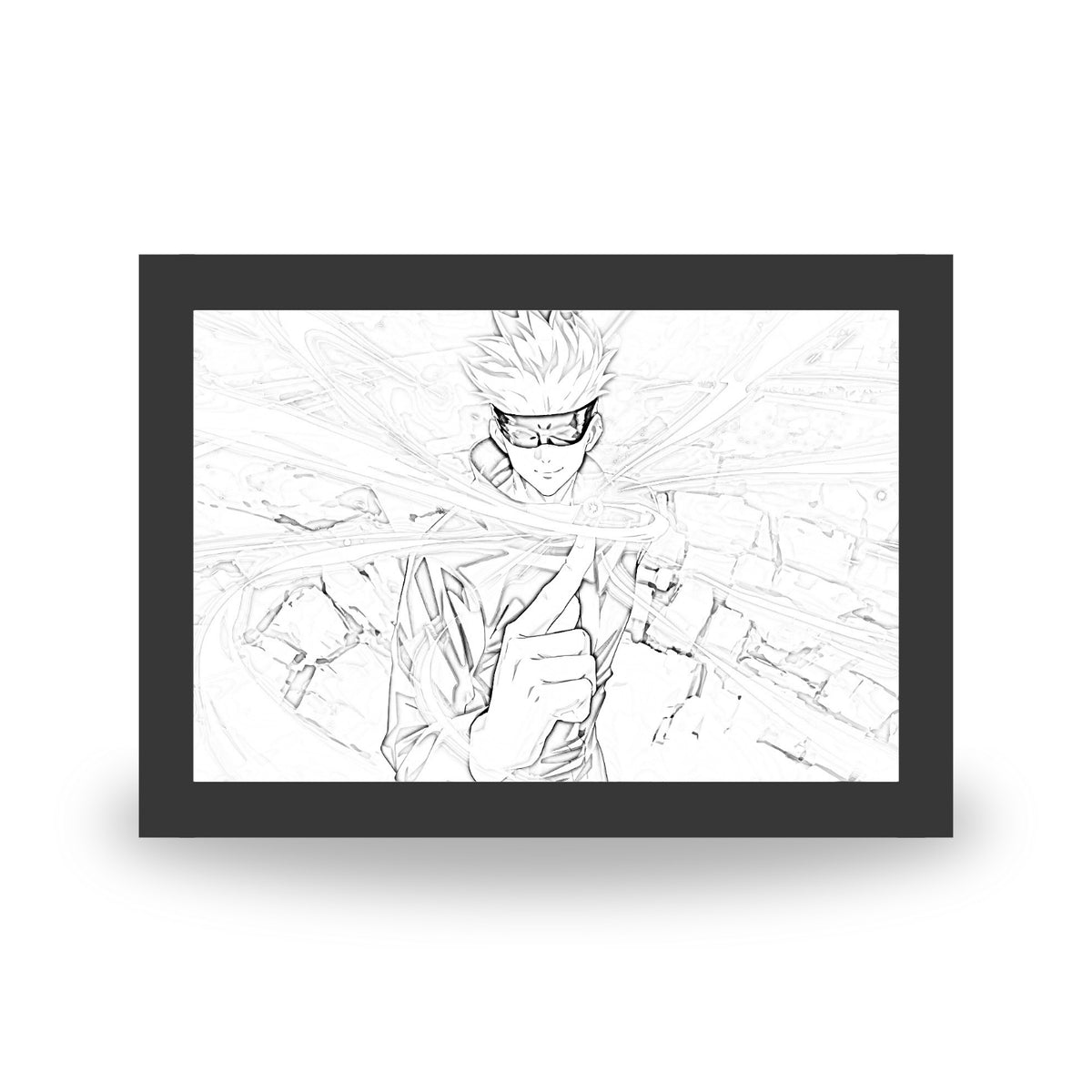 Gojo Light Texture Jujutsu Kaisen - Light Painting – Nuvue Store