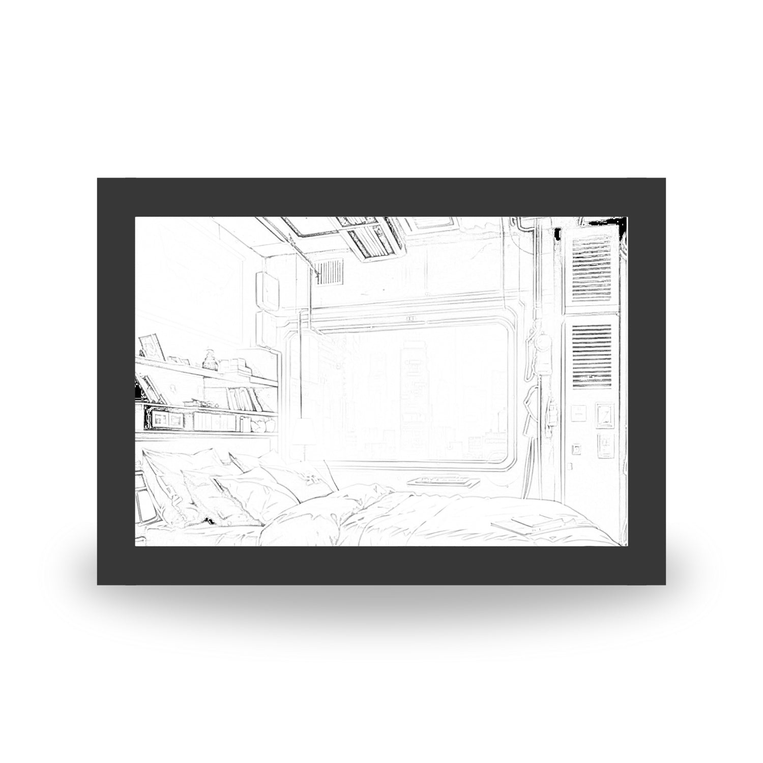 Neon Nights – Futuristic City Window Light Painting