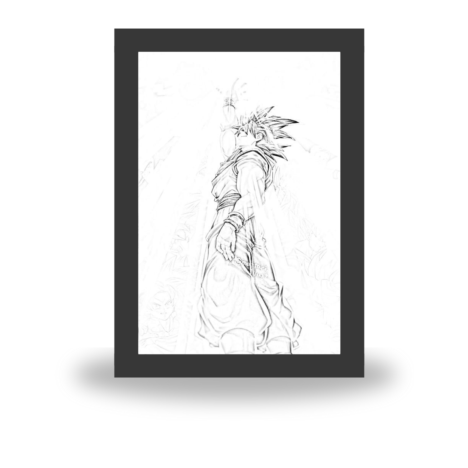 Goku 2 - Light Painting Bingkai Glow