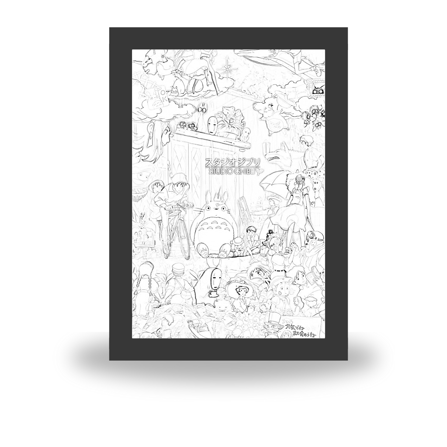 From Sketch to Magic – Studio Ghibli LED Light Frame