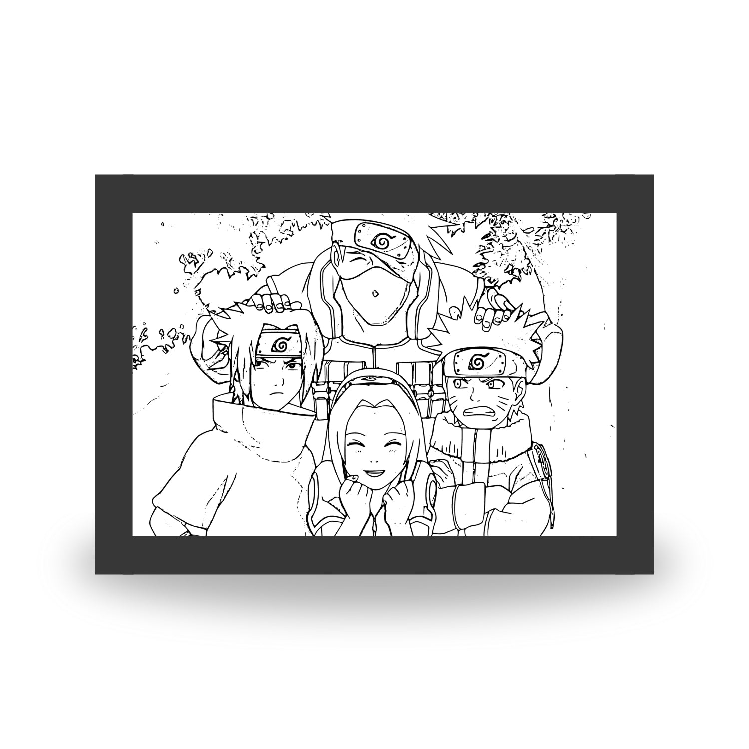 Naruto : Team 7 - Light Painting Bingkai Glow