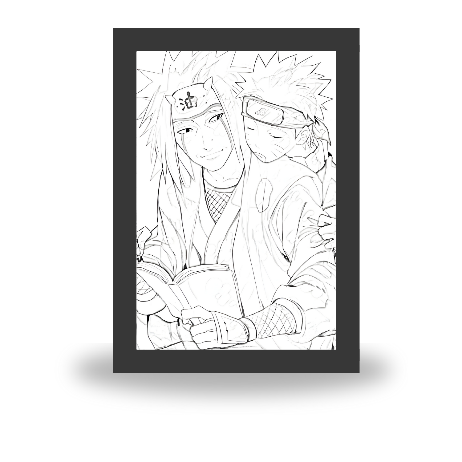 Jiraiya & Naruto – Hidden Bond LED Light Frame