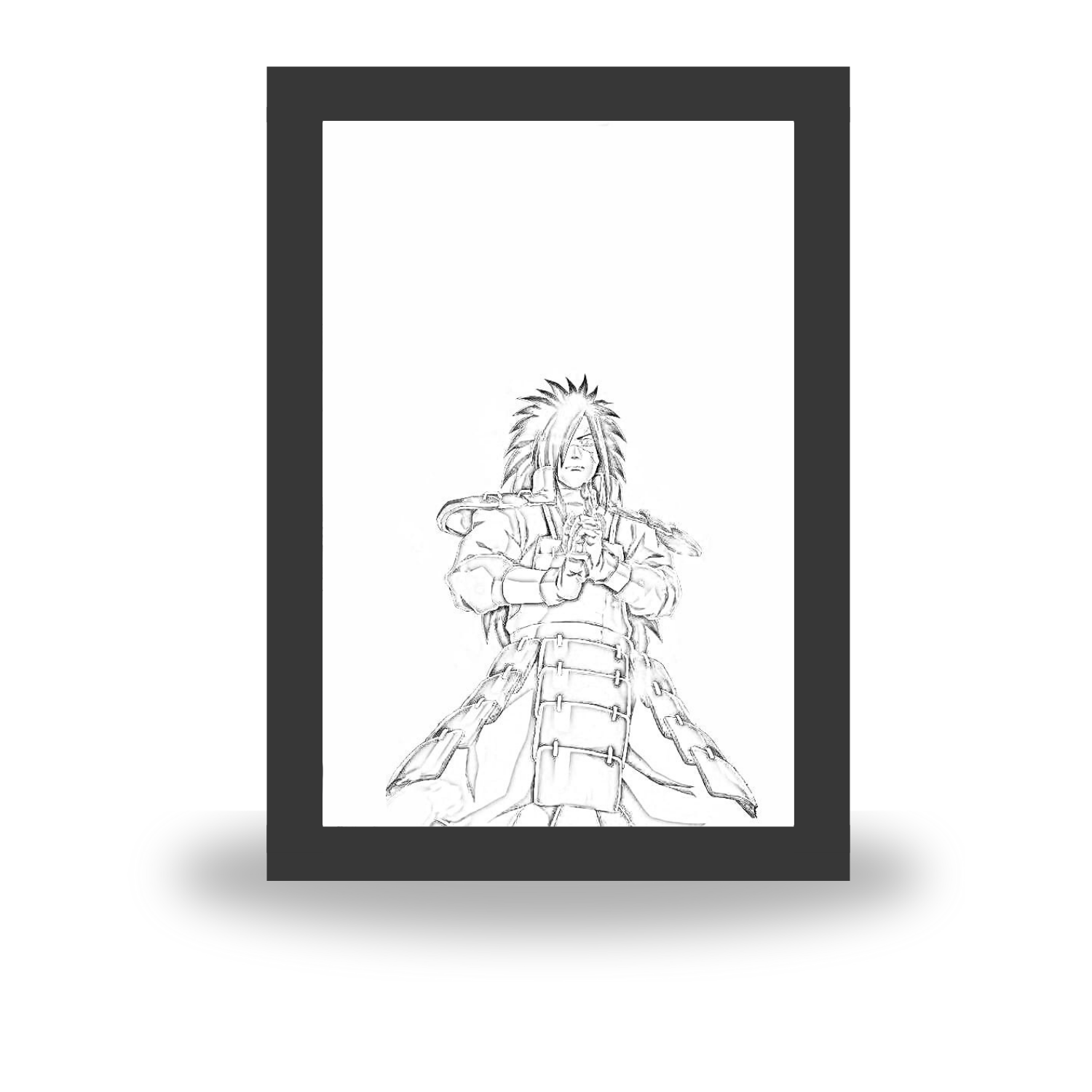 Madara Uchiha : Team 7 - Light Painting Bingkai Glow