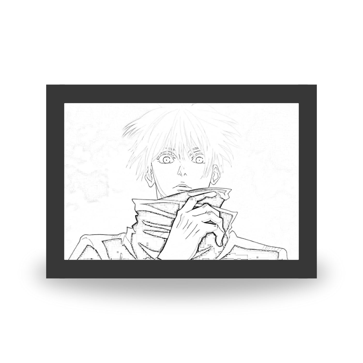 Jujutsu Kaisen 4 : Satoru Gojo - Light Painting Bingkai Glow