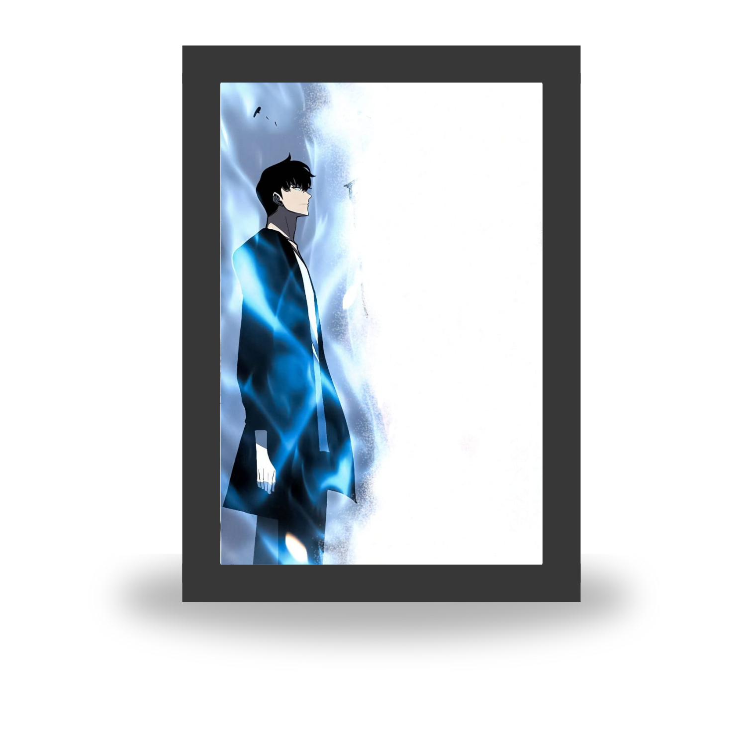 Solo Leveling Jinwoo vs Beru - Light Painting Bingkai Glow