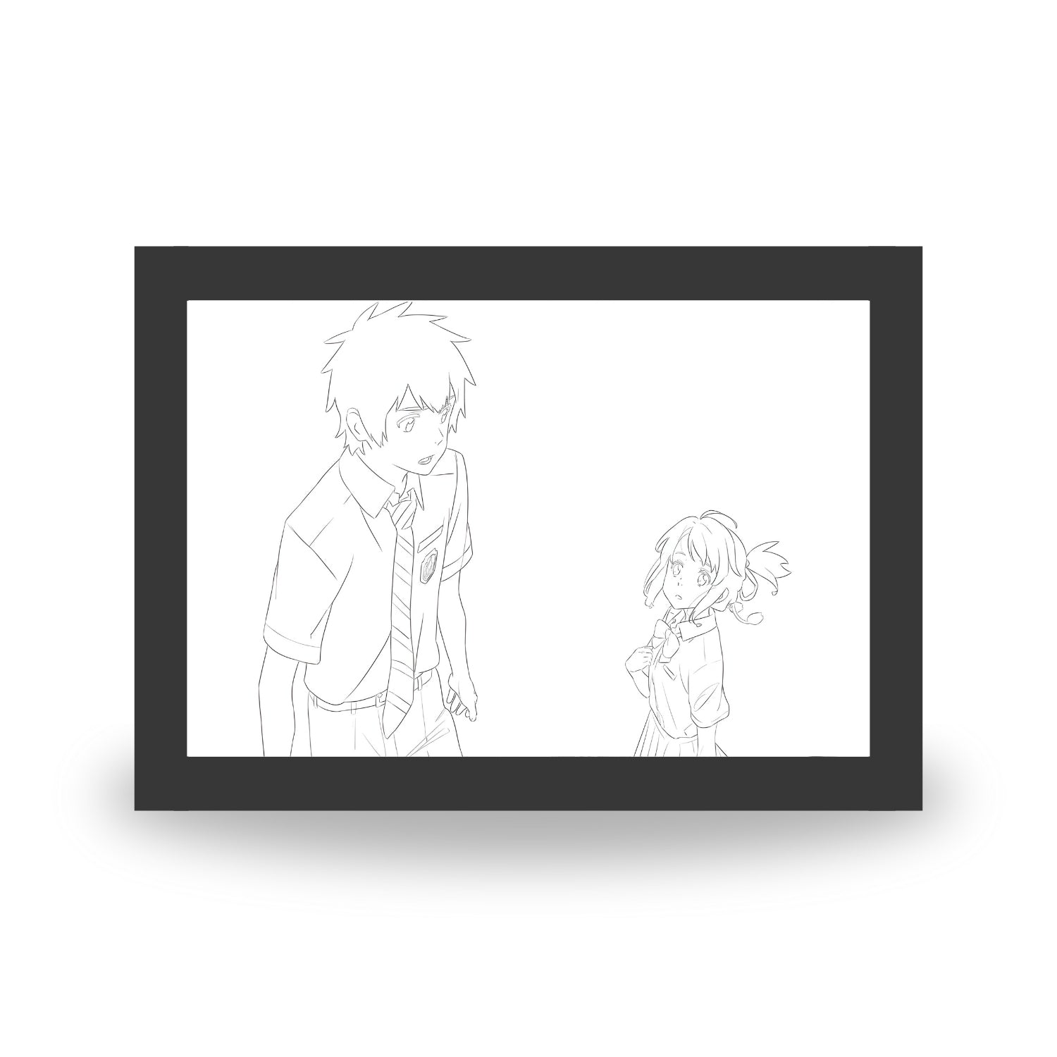 "Your Name"  - Light Painting Art Frame Night Light Table Lamp Bingkai Glow