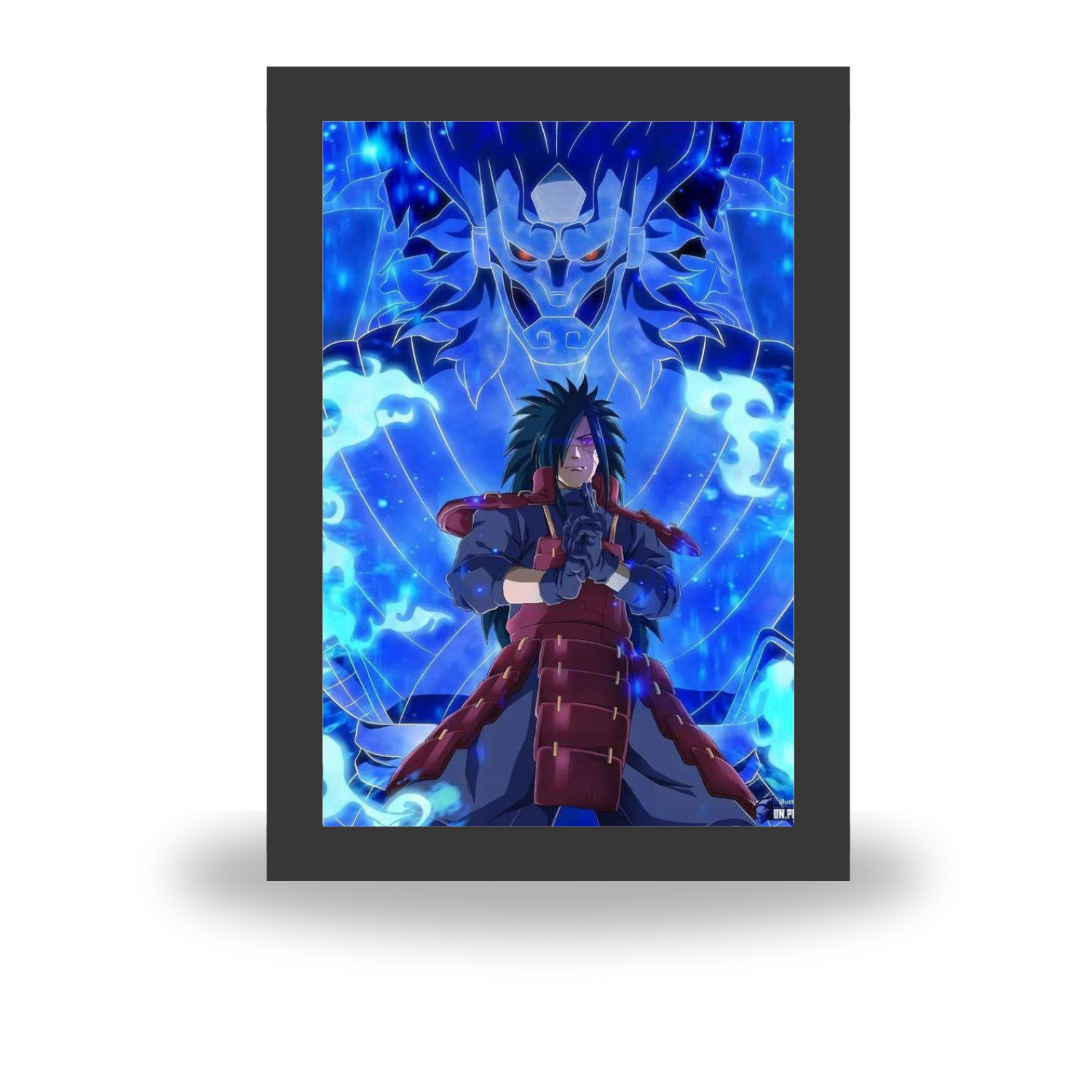Madara Uchiha : Team 7 - Light Painting Bingkai Glow