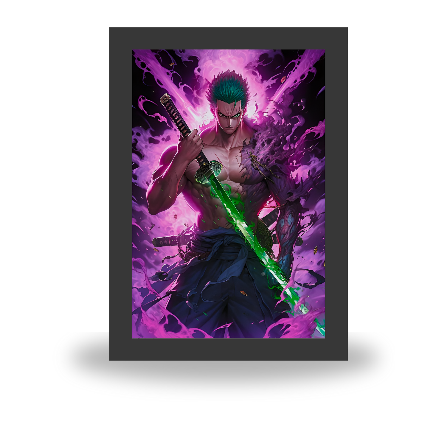 Zoro 2 - Light Painting Art Frame Night Light Table Lamp Bingkai Glow