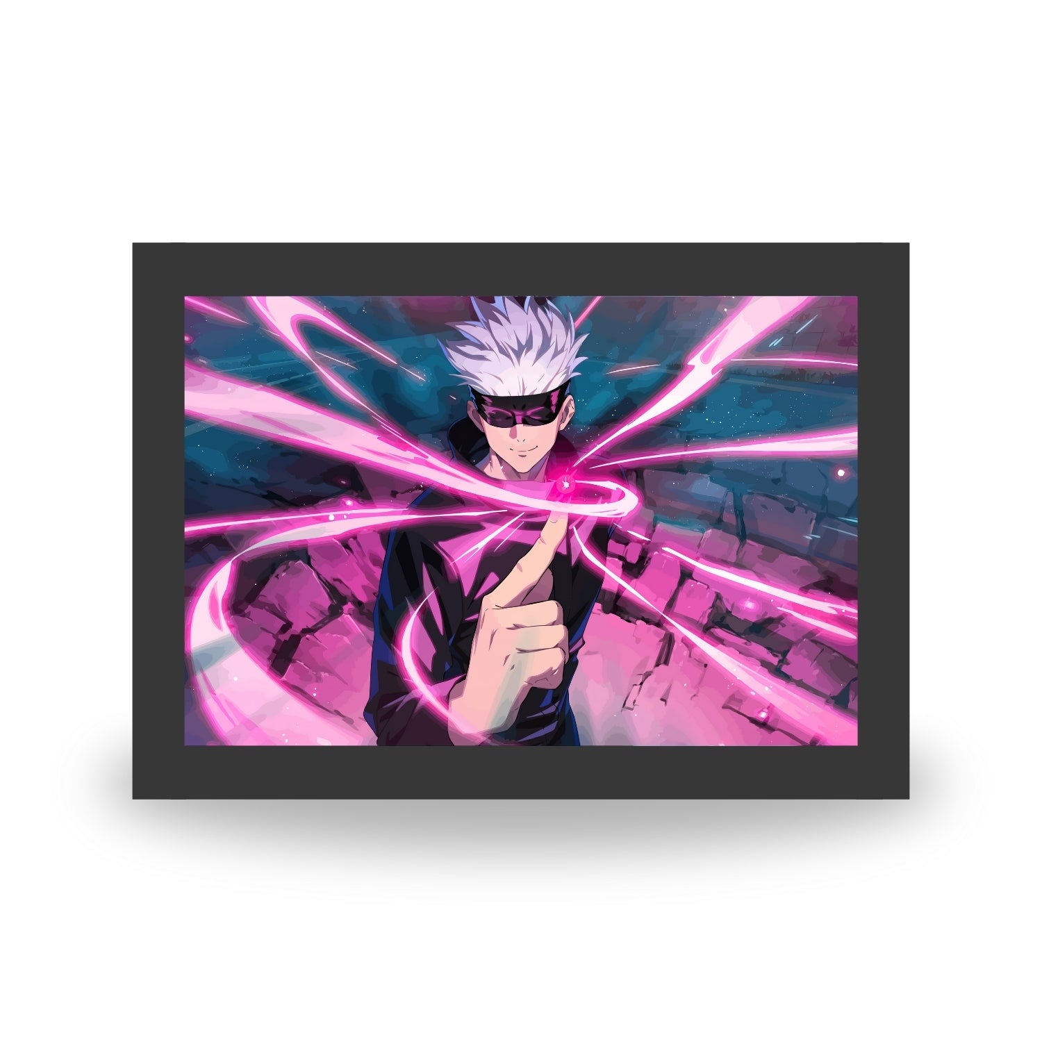 Jujutsu Kaisen 6 : Gojo Light Painting Bingkai Glow