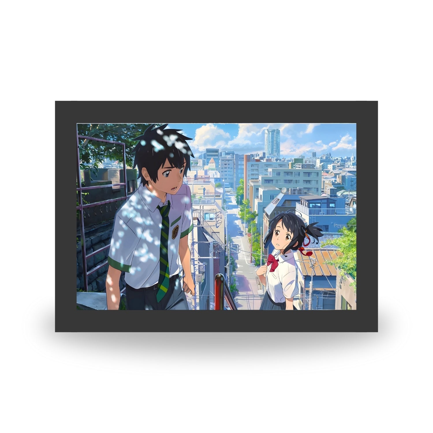 "Your Name"  - Light Painting Art Frame Night Light Table Lamp Bingkai Glow