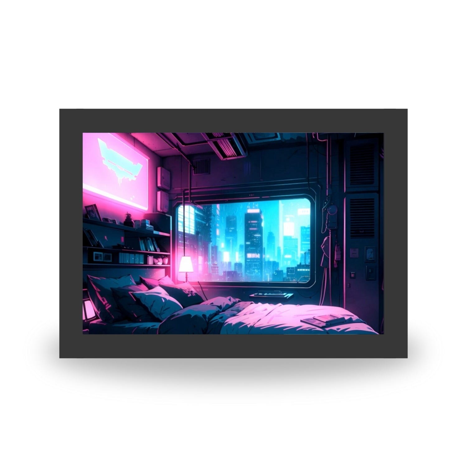 Neon Nights – Futuristic City Window Light Painting