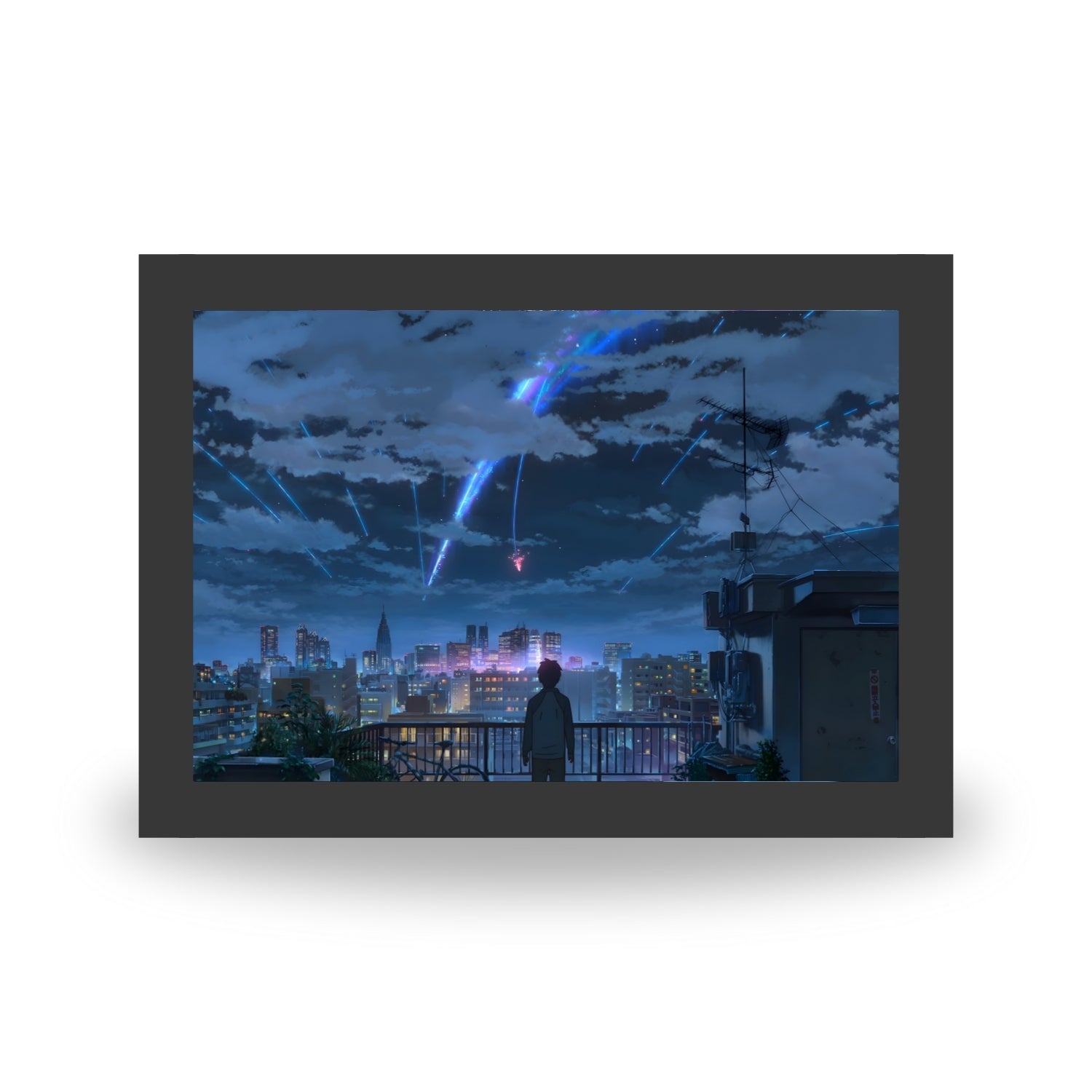 "Your Name"  - Light Painting Art Frame Night Light Table Lamp Bingkai Glow