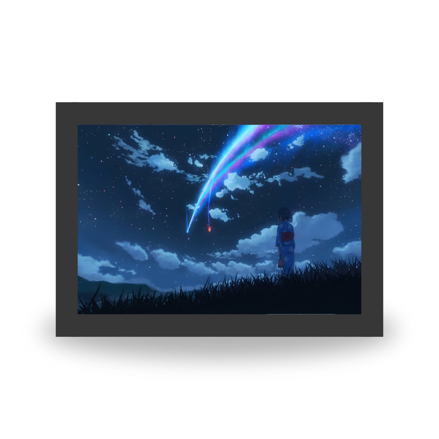 "Your Name"  - Light Painting Art Frame Night Light Table Lamp Bingkai Glow