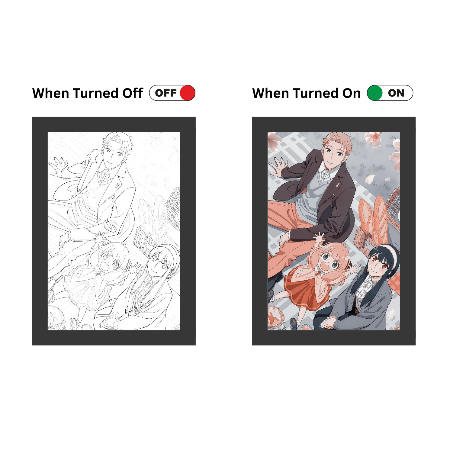 Spy x Family – Forger Family LED Glow Frame