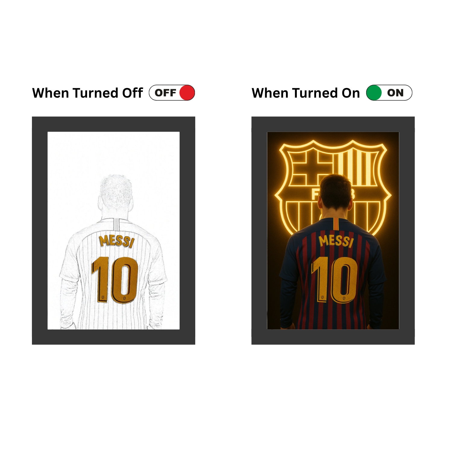 GOAT 10 – Messi Barcelona Light Painting