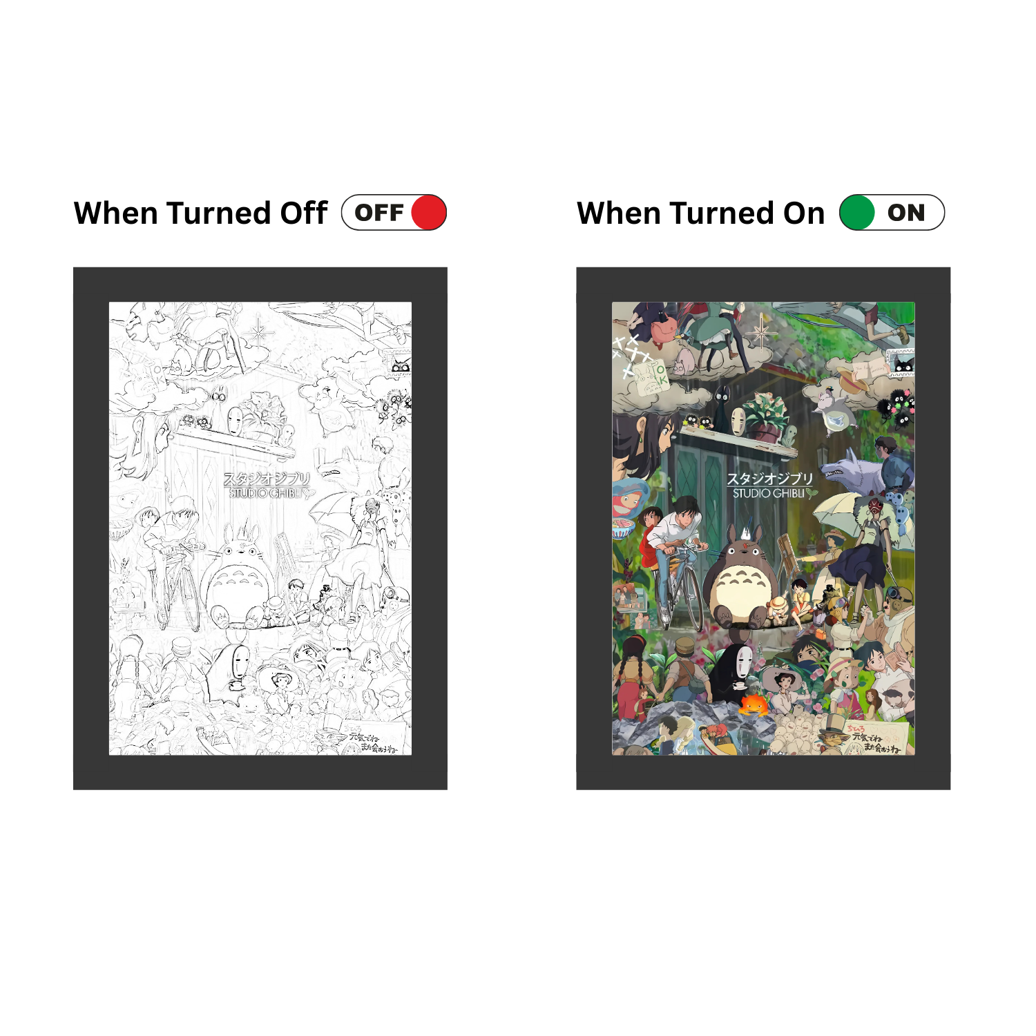 From Sketch to Magic – Studio Ghibli LED Light Frame