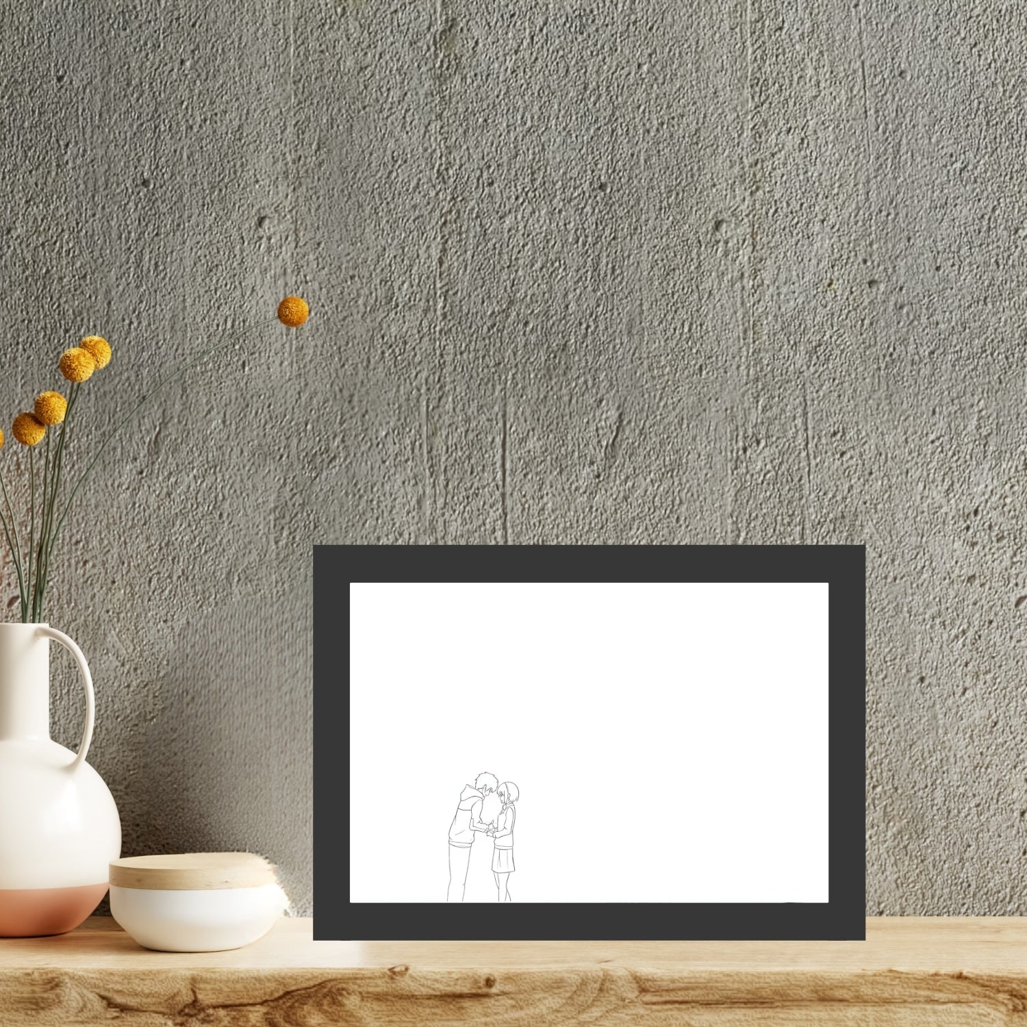 "Your Name"  - Light Painting Art Frame Night Light Table Lamp Bingkai Glow