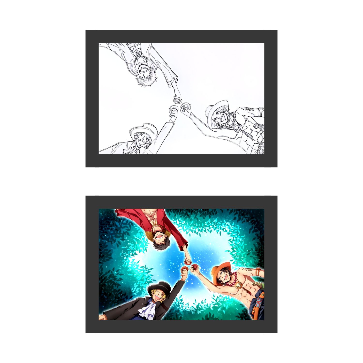 One Piece : 2 - Light Painting Bingkai Glow