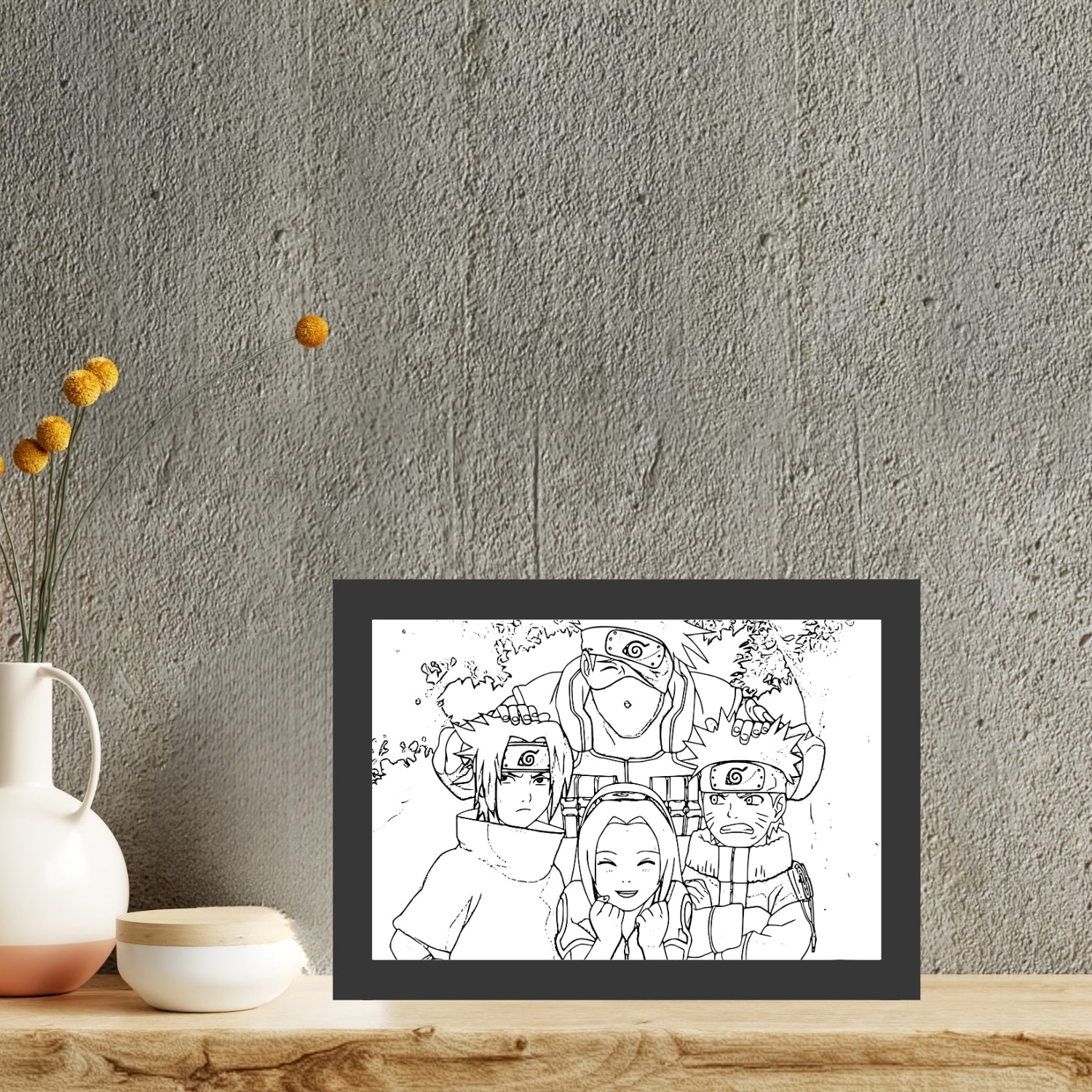 Naruto : Team 7 - Light Painting Bingkai Glow – Nuvue Store