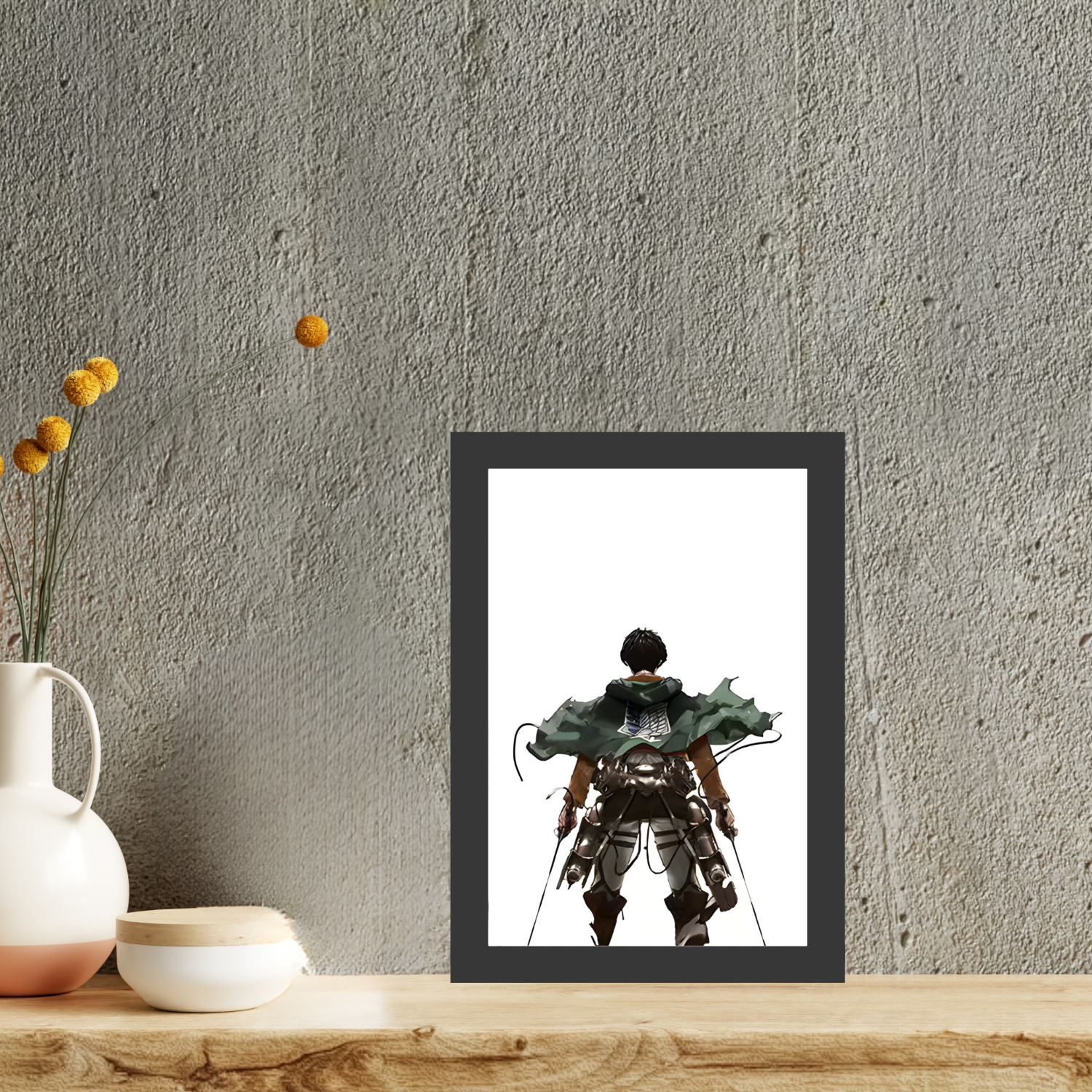 Attack on Titan  - Light Painting Art Frame Night Light Table Lamp Bingkai Glow