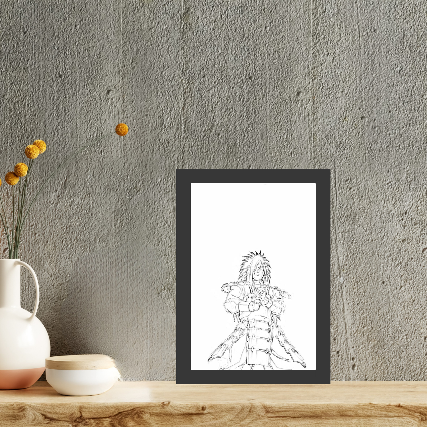 Madara Uchiha : Team 7 - Light Painting Bingkai Glow