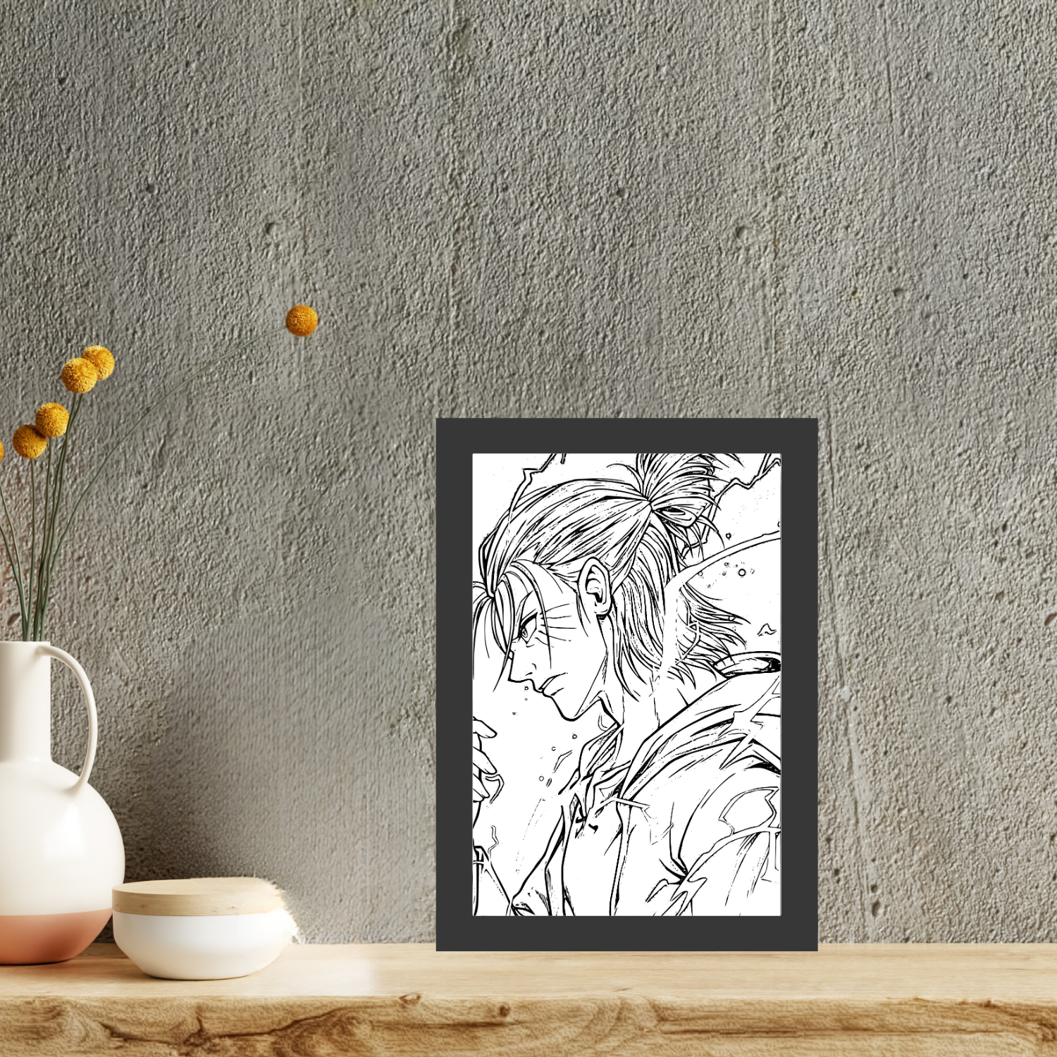 Eren Yeager - Attack on Titan  - Light Painting Bingkai Glow