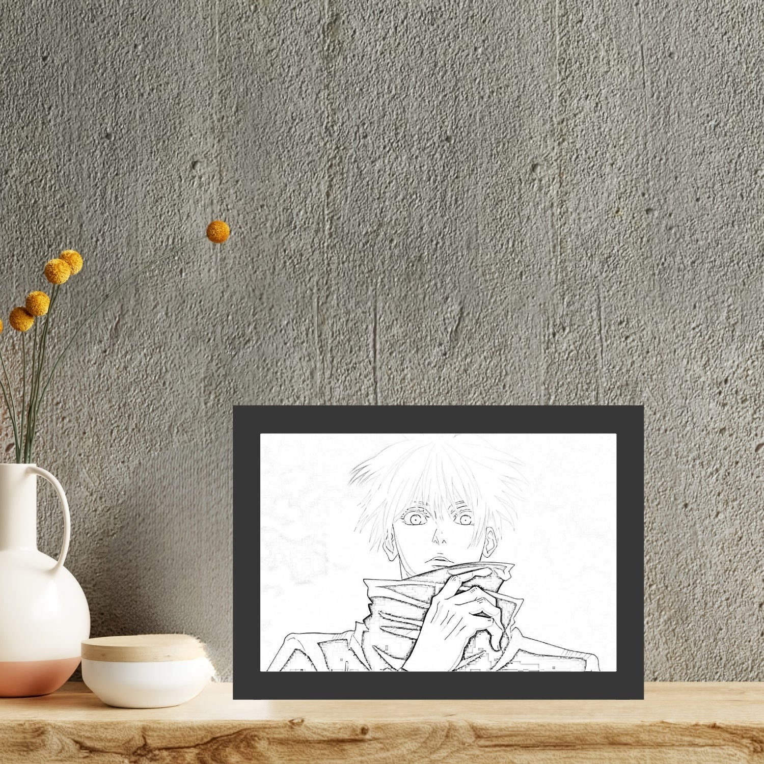 Gojo Light Texture Jujutsu Kaisen 4 : Satoru Gojo - Light Painting Bingkai Glow – Nuvue Store