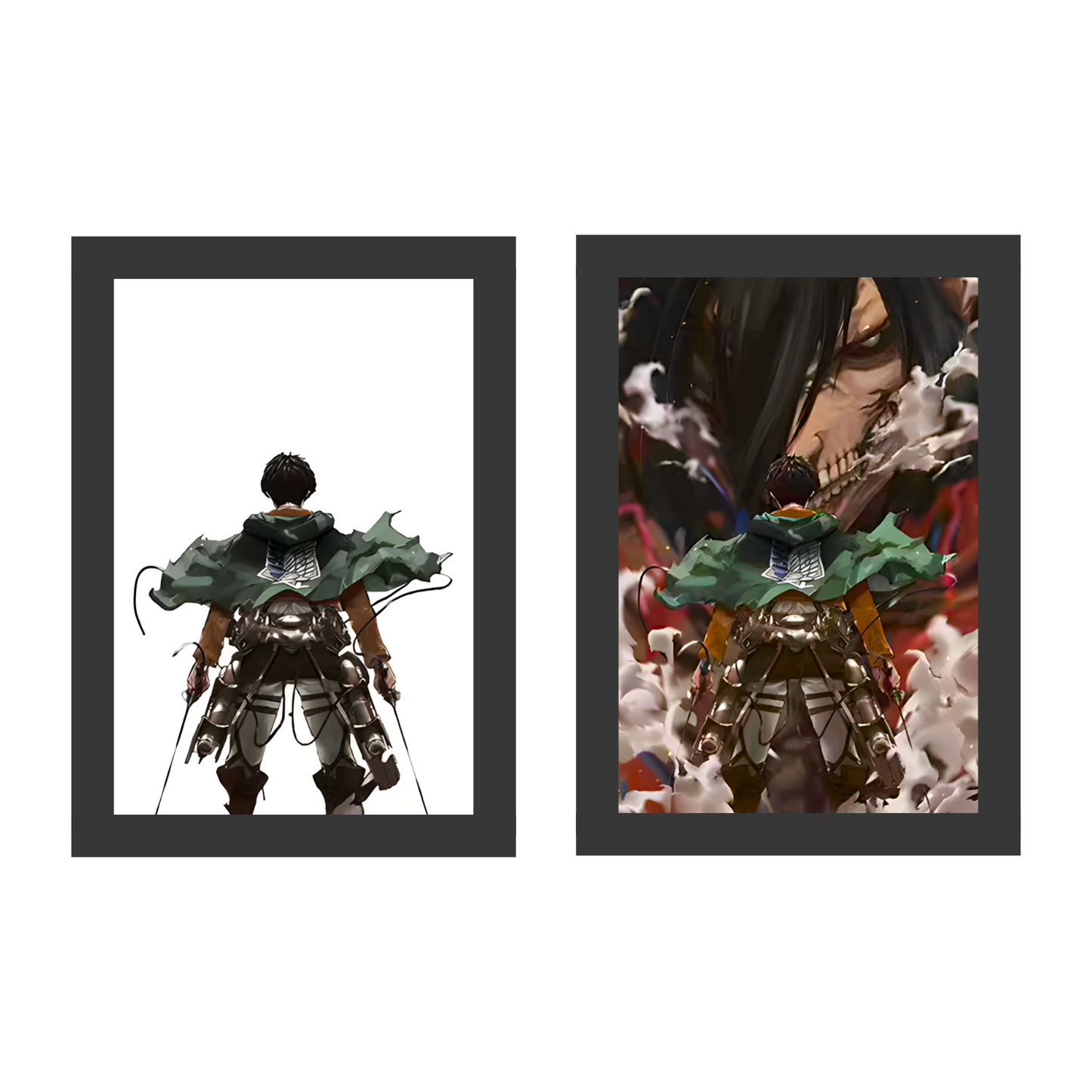 Attack on Titan  - Light Painting Art Frame Night Light Table Lamp Bingkai Glow