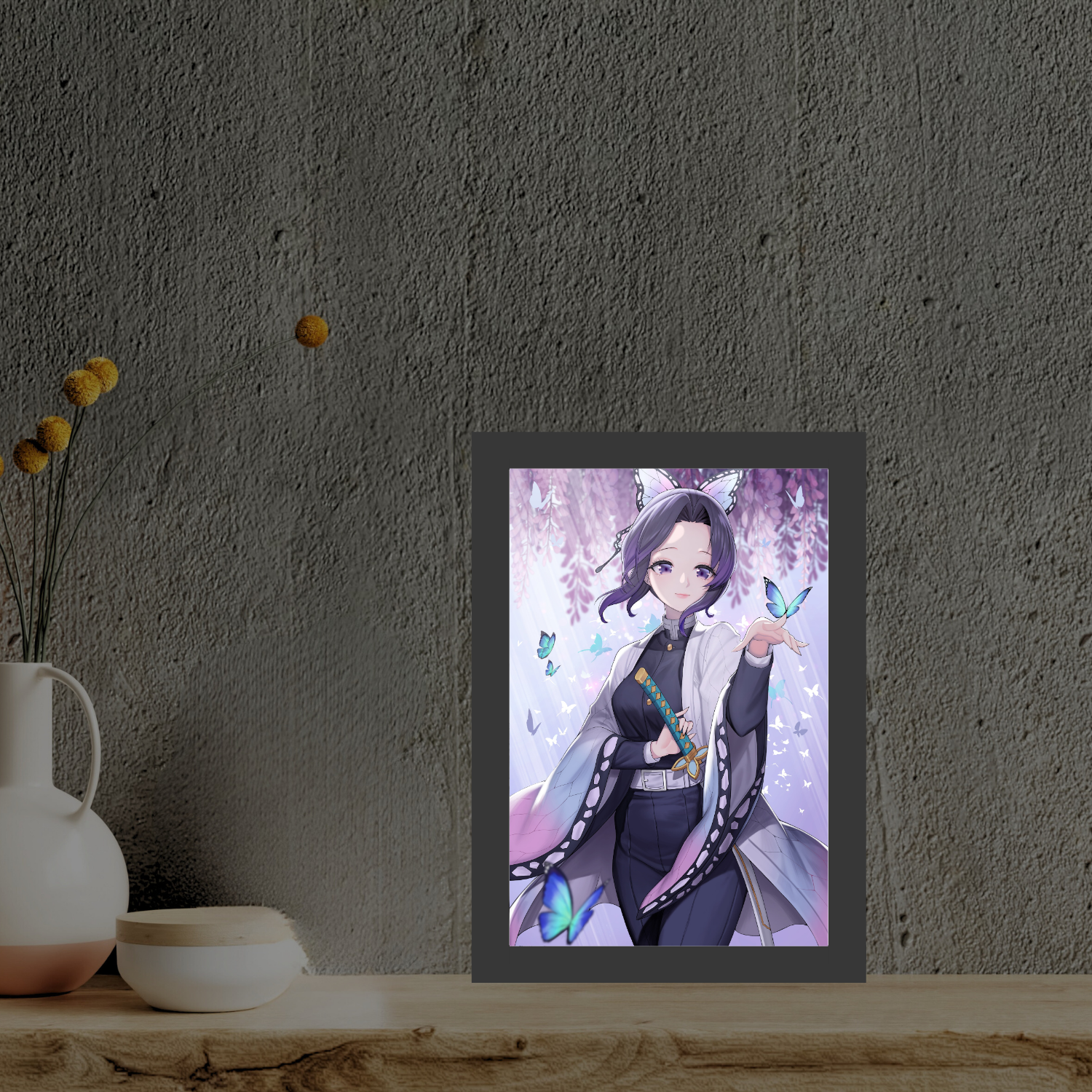 Shinobu Kocho - Light Painting Frame bingkai glow