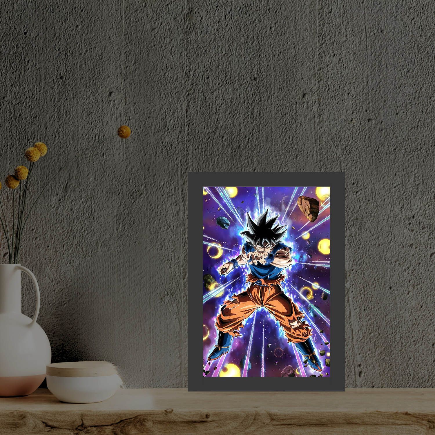 Goku 1 - Light Painting Bingkai Glow