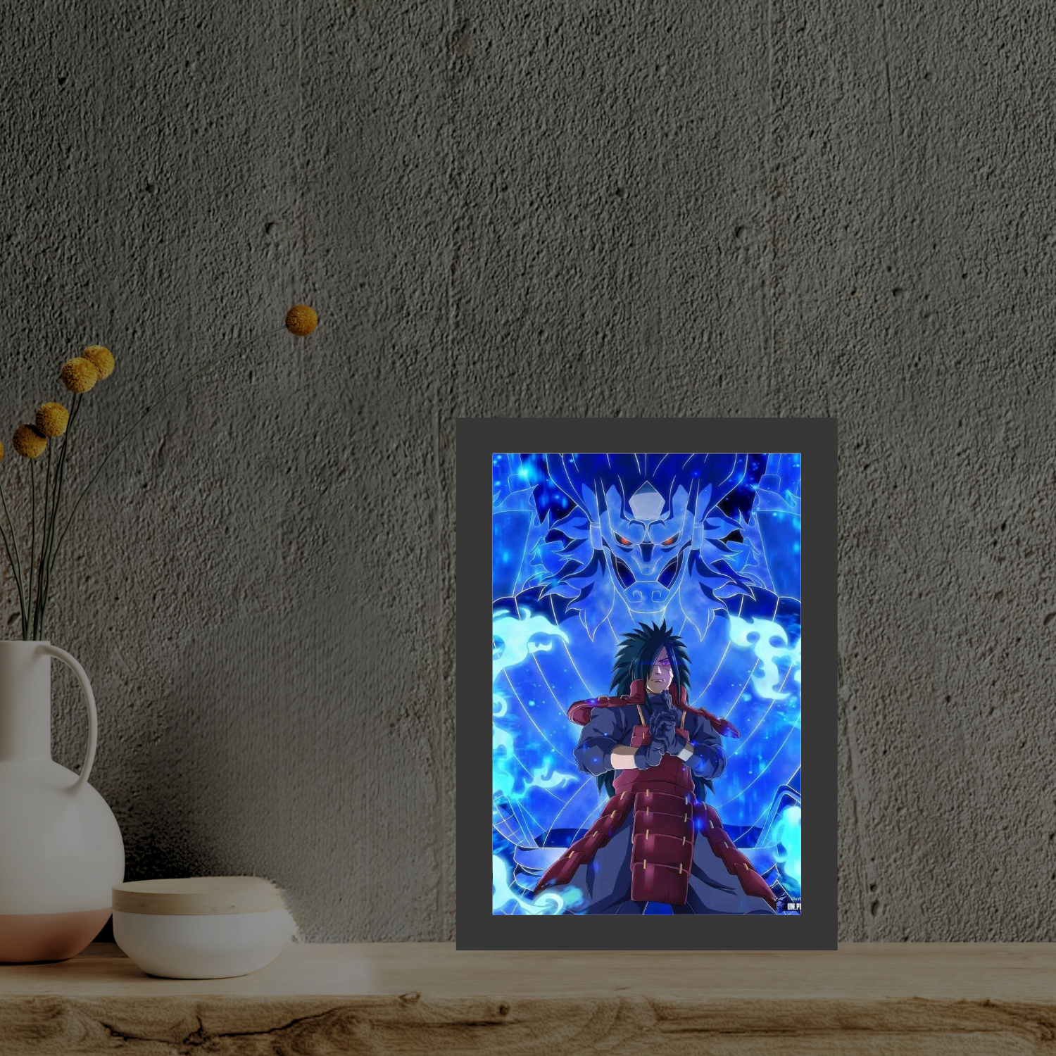 Madara Uchiha : Team 7 - Light Painting Bingkai Glow