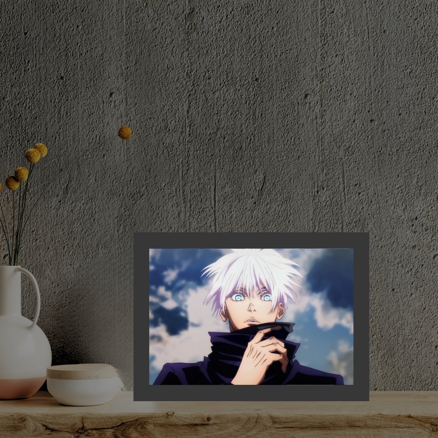 Jujutsu Kaisen 4 : Satoru Gojo - Light Painting Bingkai Glow