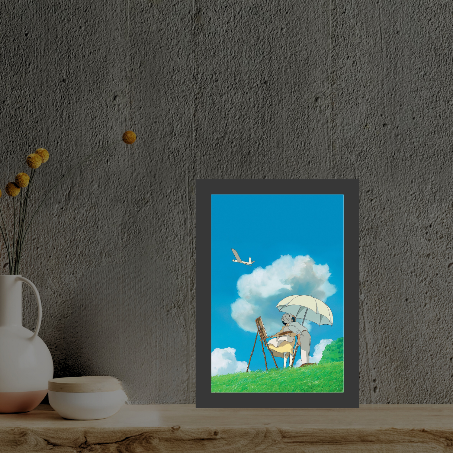 Studio Ghibli - The Wind Rises - Light Painting Bingkai Glow
