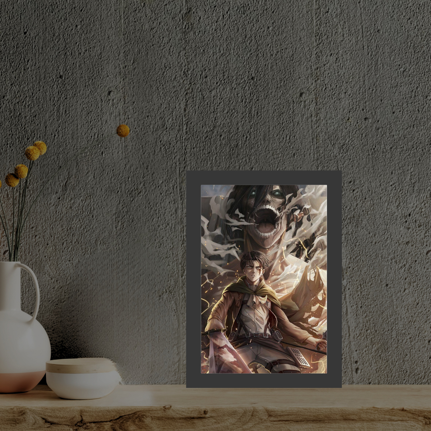 “Attack on Titan – Levi’s Wrath LED Light Frame”