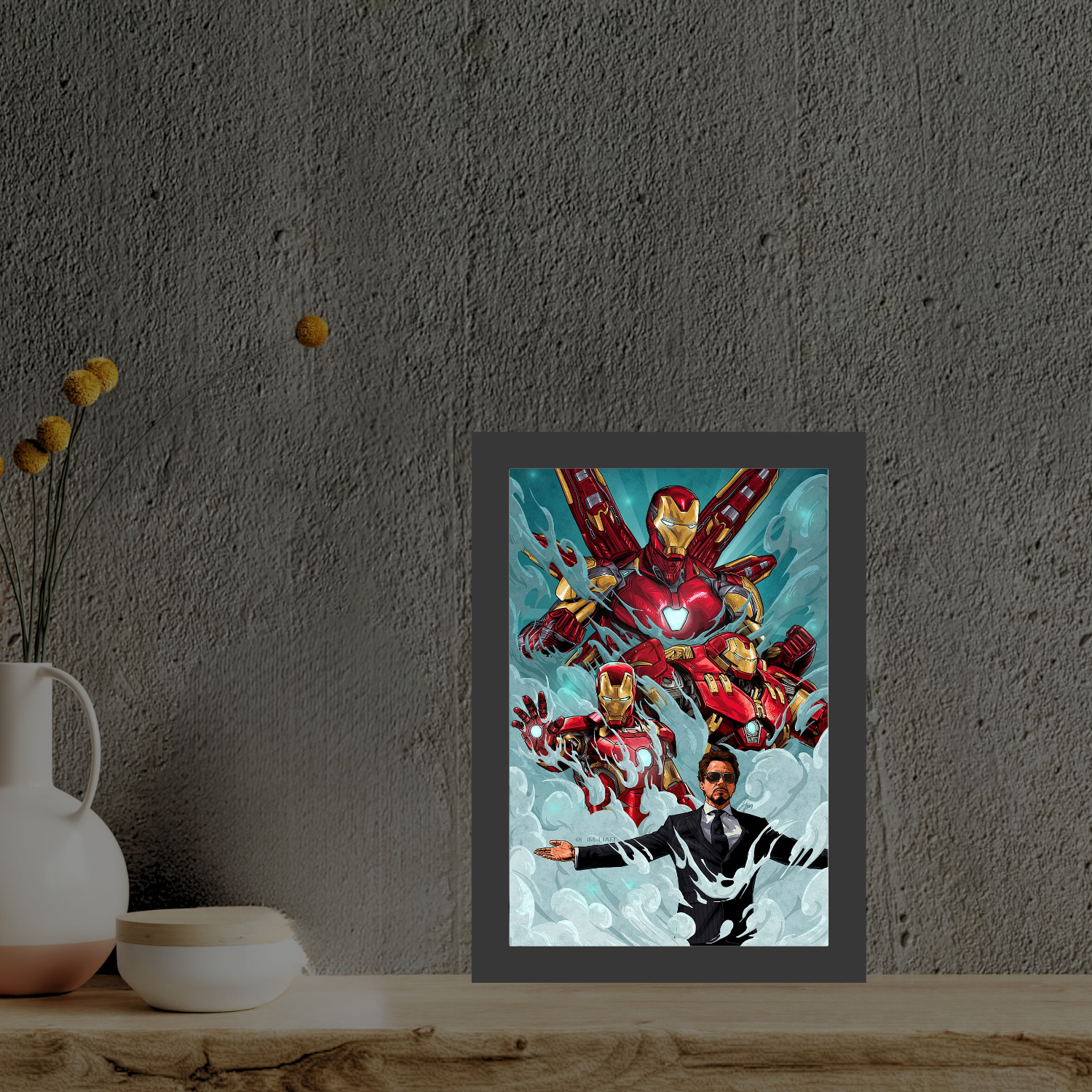 Iron Man – Tony Stark LED Light Painting Frame