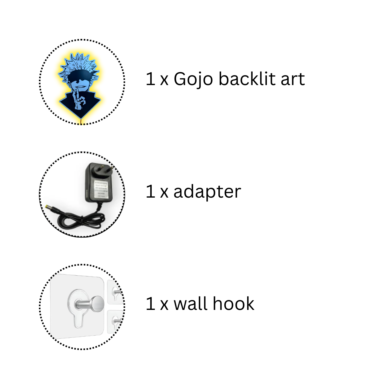 ⚡ Gojo LED Backlit Wall Hanging – 16 x 11 inches