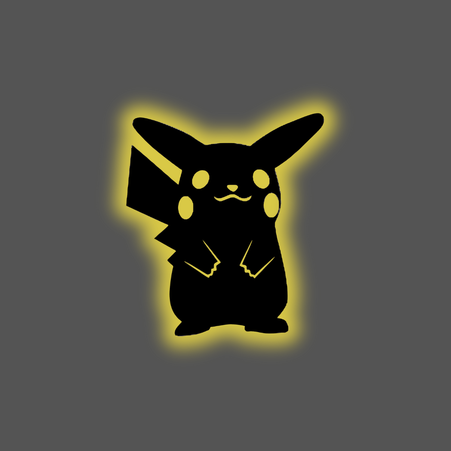 ⚡ Pikachu LED Backlit Wall Hanging – 18 x 12 inches