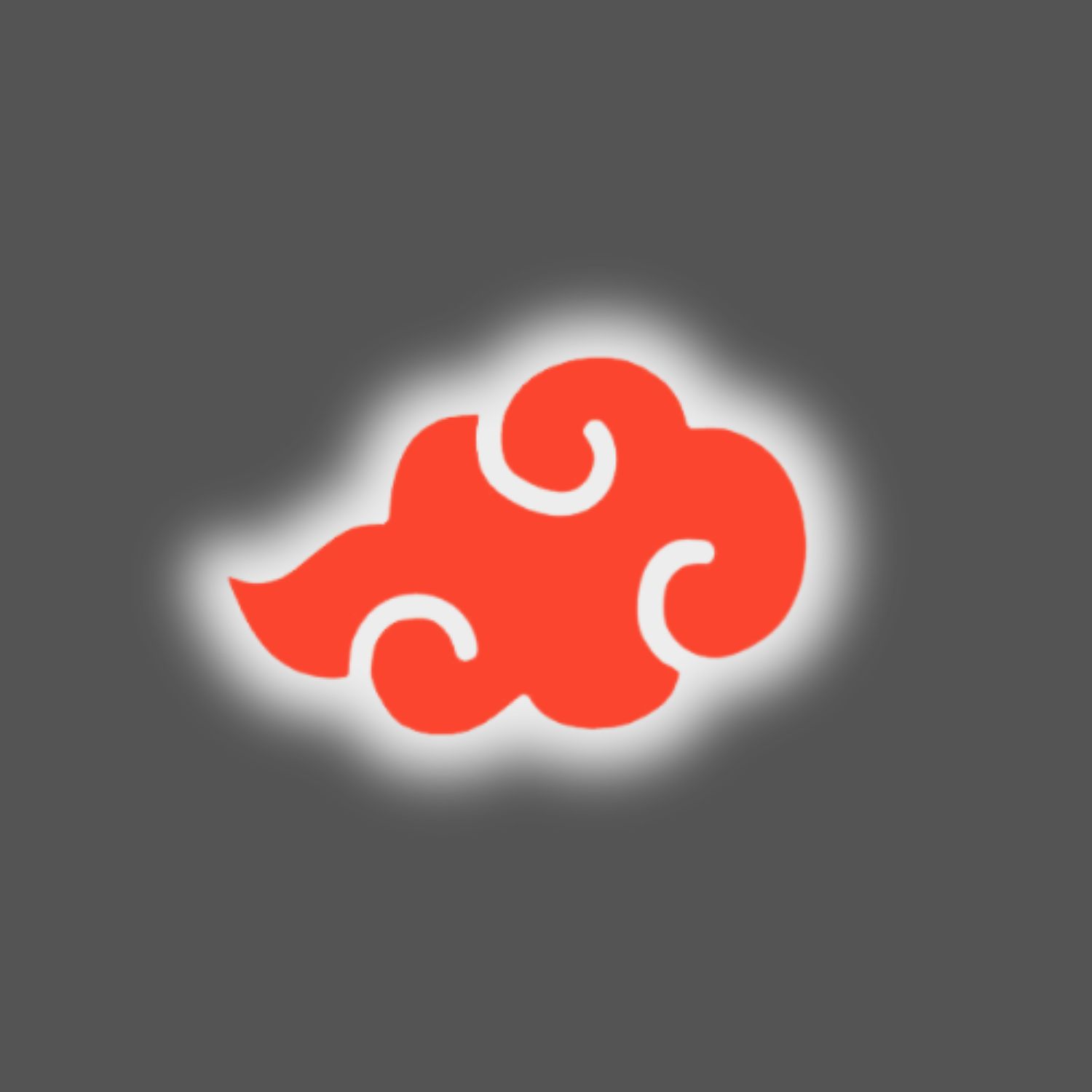 ☁️ Akatsuki Cloud LED Backlit Wall Hanging – 16 x 10 inches