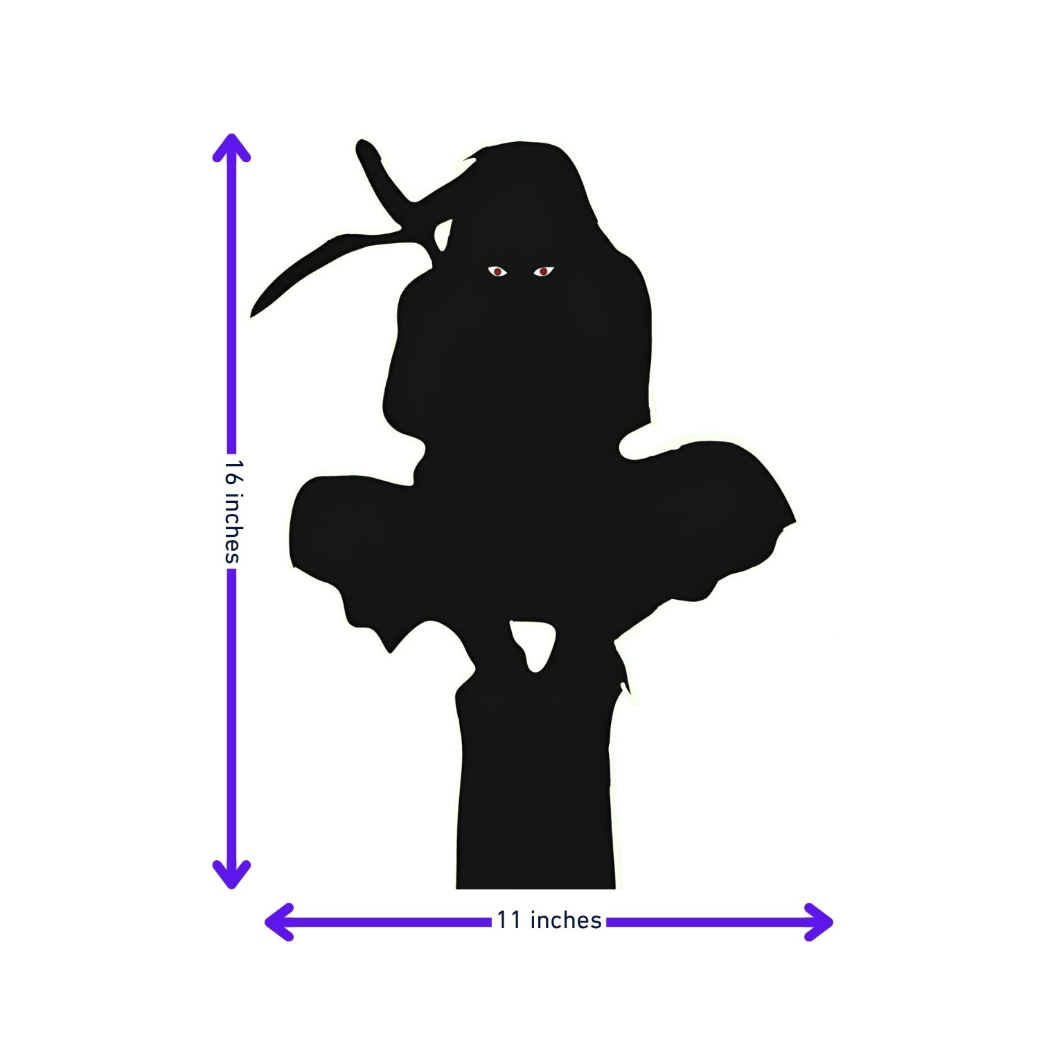 🍃 Itachi LED Backlit Wall Hanging – 16 x 11 inches