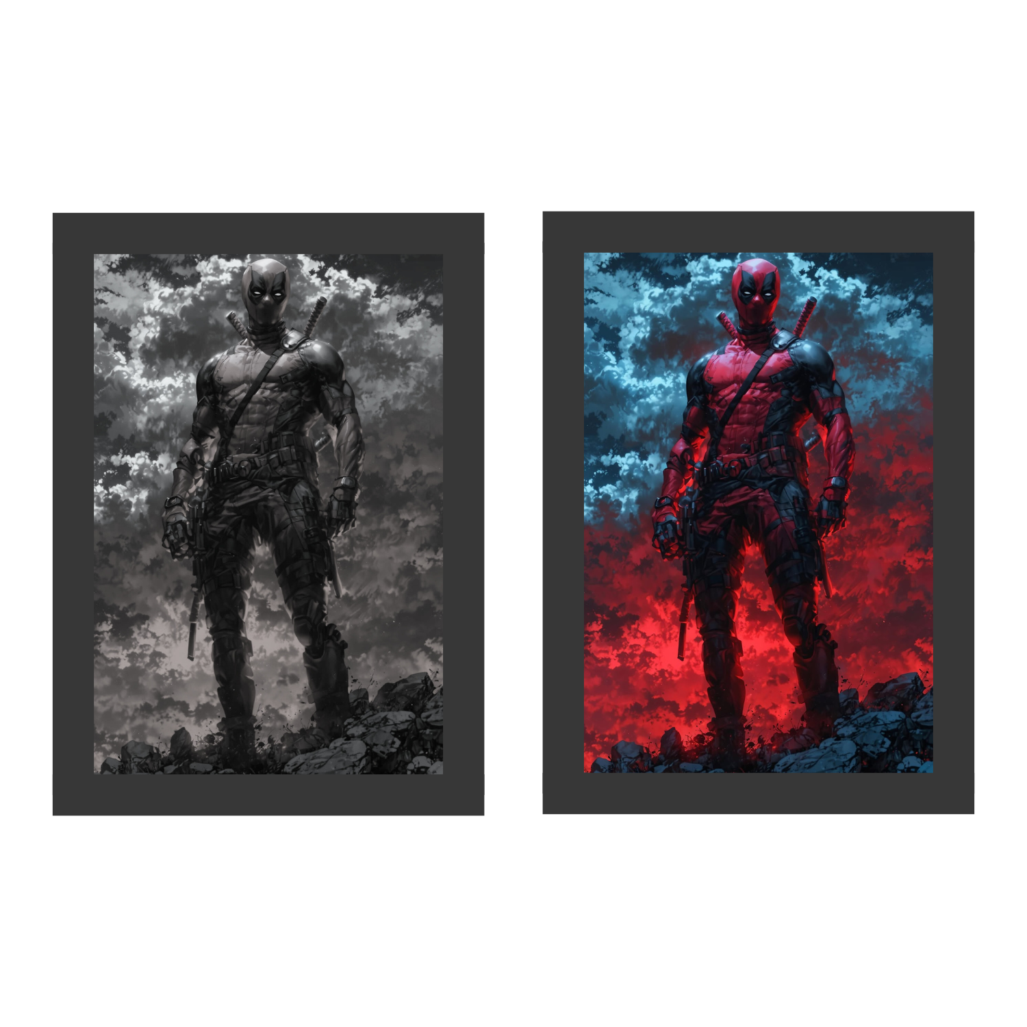 Backlighting Deadpool Deadpool - Light Painting Bingkai Glow – Nuvue Store