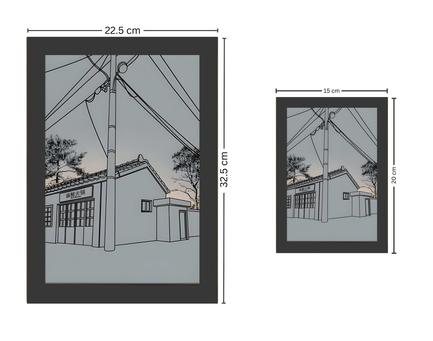 "Chainsaw Man" Aki Hayakawa - Light Painting Art Frame Night Light Table Lamp Bingkai Glow - Nuvue Store