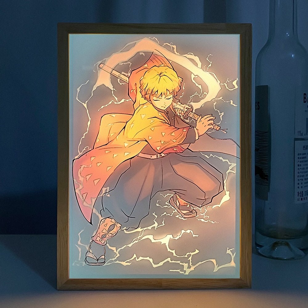 Demon Slayer: Zenitsu Agatsuma 3 - Light Painting - Nuvue Store