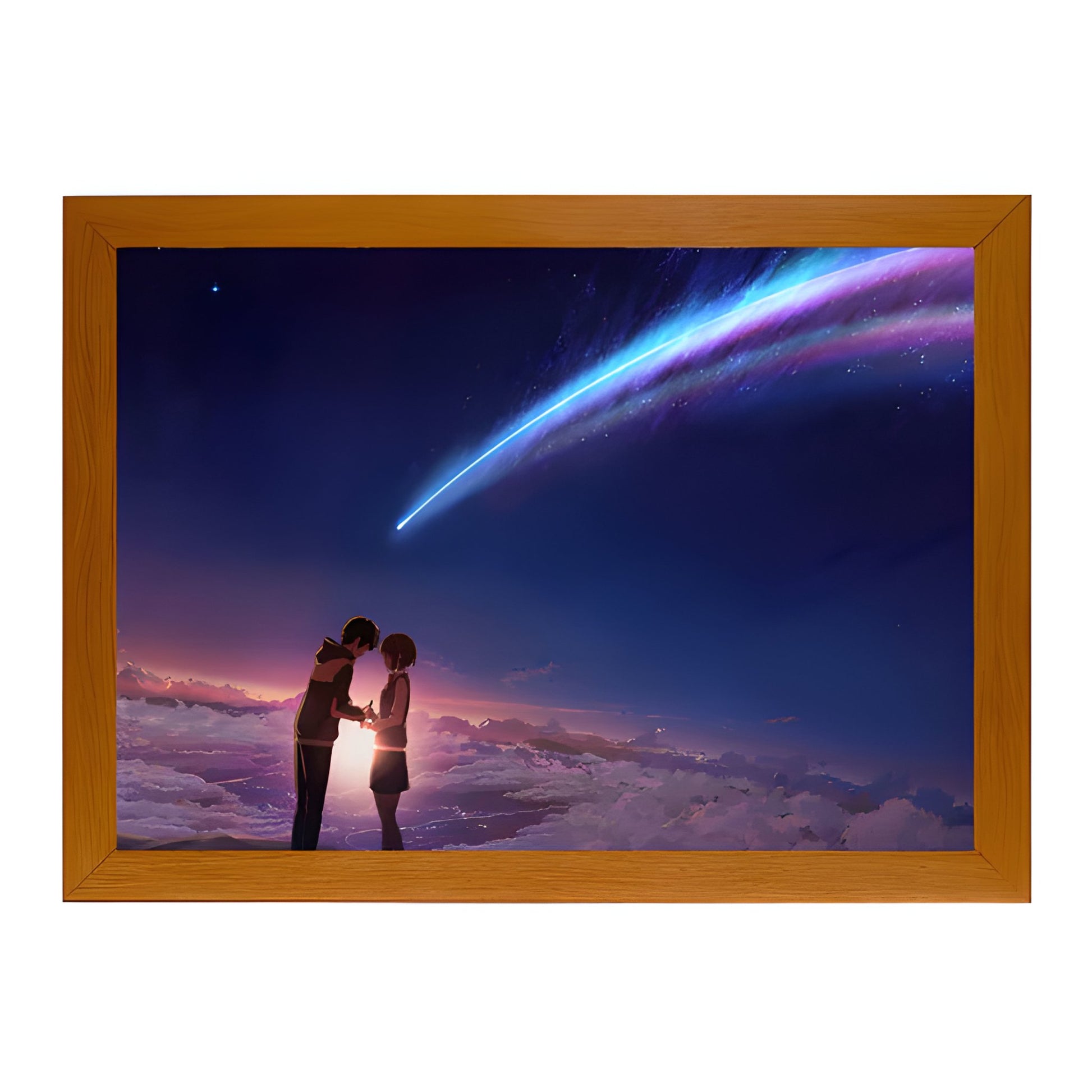 "Your Name" - Light Painting Art Frame Night Light Table Lamp Bingkai Glow - Nuvue Store